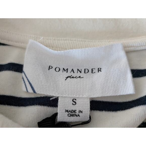 NWT Pomander Place Gio Maxi Dress Navy Stripe Size Small Tuckernuck Coastal Prep - Picture 5 of 8